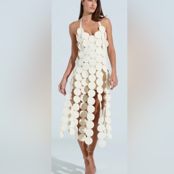 IBIZA DREAMIN knit Midi Dress. Tulum,Cabo, Beach Wedding - Picture 2 of 6